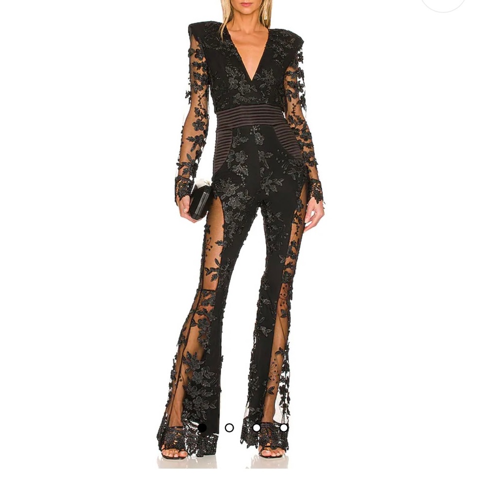Zhivago Where you tend a rose jumpsuit in black